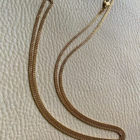 A Classic! - Balestra Italian vintage - 18k gold Long curb necklace - 31.3 inch length