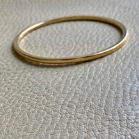 Vintage Scandinavian 14k solid gold bangle 1967-1973 - 8 inch interior circumference