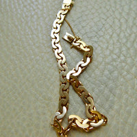 Exquisite 1940 Swedish Vintage Virola Link Bracelet 18k Gold – 7.5 Inch Length