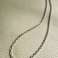 Sterling Silver Biker Link Chain Necklace - 23.6 inch length