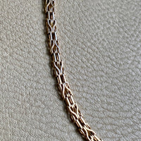 Rare and Exceptional! 14k Danish Gold link necklace - 18.5 inch length