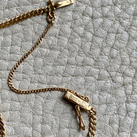 1942 Vintage 18k gold skinny curb bracelet - 7.5 inch length