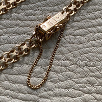 1962 Slender x-link bracelet in 18k gold - Vintage from Stockholm, Sweden - 7.5 inch length