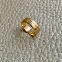 Dolores Vintage Engraved 14k Gold Band Ring Circa 1900-1950 - Size 5.25