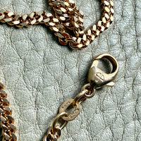 Faceted Curb Chain Necklace in 18k Gold - 17.9 inch length