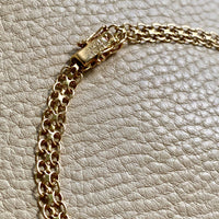 1973 Graduated width x link necklace in 18k gold - 18.5 inch length
