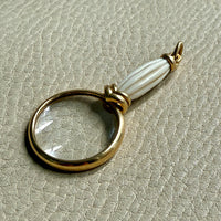 INCREDIBLE - Antique Quizzing Glass pendant - 18k Gold