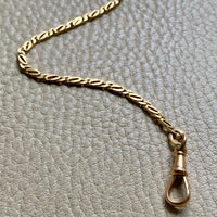 Swedish Vintage Watch Chain - bracelet or necklace extender in 18k gold - 9.25 inch length
