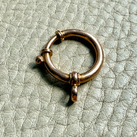 antique 18k gold large bolt clasp