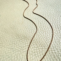 Round Box Link Chain Necklace in 18k gold - 23.5 inch length