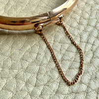 1962 Vintage Finnish 14k Gold Hinged Bangle Bracelet – 7 Inch Interior Circumference