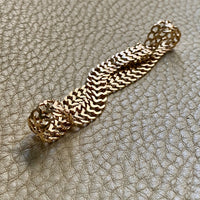 1956 Swedish vintage Herringbone bracelet in 18k gold - 7.8 inch length