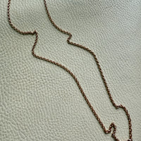 Foxtail Link Chain Necklace in 18k Solid Gold - 25.75 inch length