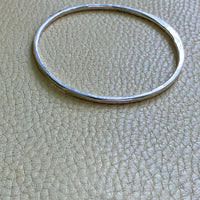 Hand Hammered Vintage Silver Bangle - Interior circumference 8.25 inches