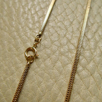 Vintage Snake Chain Necklace 14k Gold – 18.5 Inch Length
