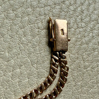 Midcentury era 18k gold Curb Link - Double strand bracelet - 7.6 inch length