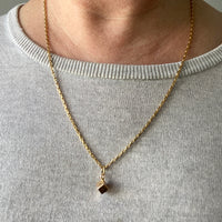 18k gold dice / die pendant or charm