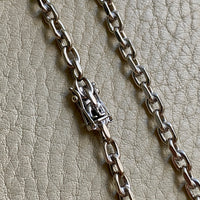 Bent Larsen 14k White Gold Biker Link bracelet - 7.8 inch length