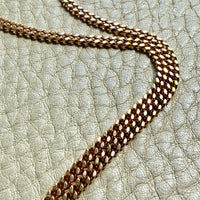 Faceted Curb Chain Necklace in 14k Gold - 18.2 inch length