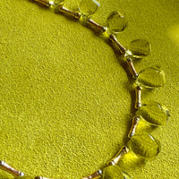 JUICY! Graduated Lemon Quartz and 14k gold necklace - 18 inch length
