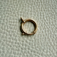 18k Gold Antique Large Bolt Clasp - Excellent for your Pendants/Charms