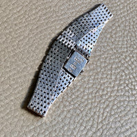 1975 Sterling silver brick link bracelet - Falköping, Sweden - 7.25 inch length