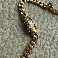 25 gram 18k Gold Chubby Round Curb Link Chain Necklace - Swedish Vintage - 19.5 inch length