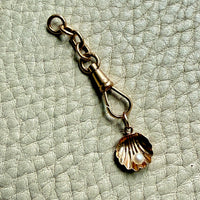 18k Gold Vintage Pendant or Chain Extender with Swivel Dog Clip - Excellent for your Charms
