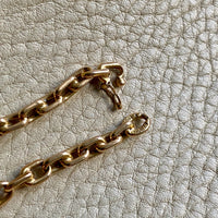 Swedish 18k gold anchor link bracelet 4.4mm width - 8.5 inch length