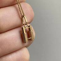 18k Gold Vintage Charm or Pendant - Binoculars