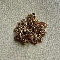 GOLD CHONK! 63g, 5mm width, Vintage Biker Link Necklace - Solid 14k gold- 23.7 inch length