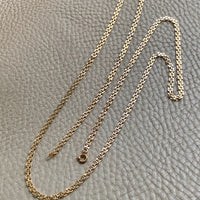 1982 Swedish Lacey 18k Gold I-link necklace - 31.5 inch length