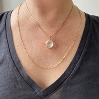 Vintage Italian cable link gold chain necklace - 23 inches of 18k gold