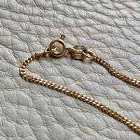 Italian vintage 18k gold curb link necklace by Balestra - 21 inch length
