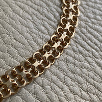 Solid 18k gold silky x-link bracelet, vintage 1970 Swedish