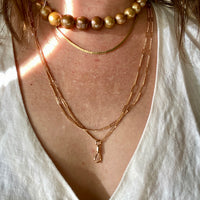 Swedish Antique Longuard Chain as Double Length Necklace in 18k gold - 21 inch length