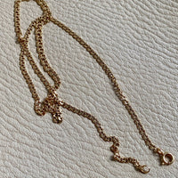 Vintage Double-link necklace - Made in Sweden - Solid 18k gold - 19.25” length