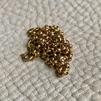 18k gold pea link necklace by Balestra - Vintage Italian - 23.75 inch length