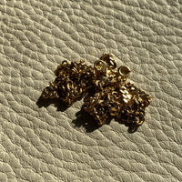 Mid-century era Scandinavian pressed curb link necklace in 18k gold - 16.75 inch length