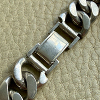 158 gram Vintage Colombian Solid Silver Curb Link Chain Necklace – 18 Inch Length