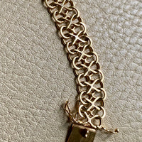 Unique! Figure 8 link bracelet in 18k gold - Swedish vintage 1977 - 7.9 inch length