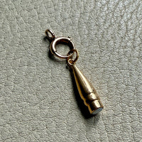 Antique Victorian era 10k gold clasp connector with bail - Excellent for your charms/pendants
