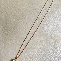 Crystal Swedish pendant necklace - Solid 18k gold - Made in 1975