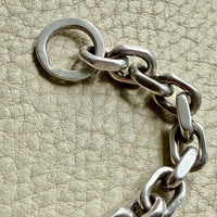 1960-1973 Robert Valentin Olsen - Chunky Silver Biker Link Bracelet with Toggle Clasp - 8.6 inch length