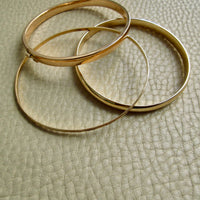 SOLID! 30 gram Vintage 14k Gold Bangle Bracelet – 8 Inch Interior Circumference