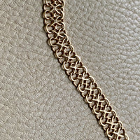 Unique! Figure 8 link bracelet in 18k gold - Swedish vintage 1977 - 7.9 inch length