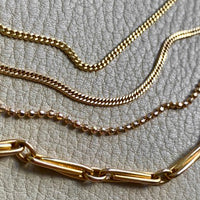 Spanish 19th Century Antique Victorian Watch Chain Double Fetter, Hayseed Link Necklace in 18k gold - 16 inch length