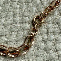 1960 Swedish Vintage Tulip Link Necklace in Rosy 18k gold - 16.3 inch length