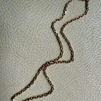 Vintage Chunky Biker Link Necklace in 14k Gold - Signed BNH - 17.8 Inch length