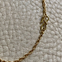 Vintage Spiral Link Chain Necklace in 18k Gold - 22.5 Inch Length